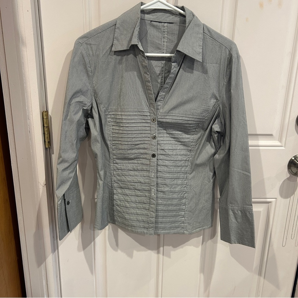 Striped Women's Button-Up Top